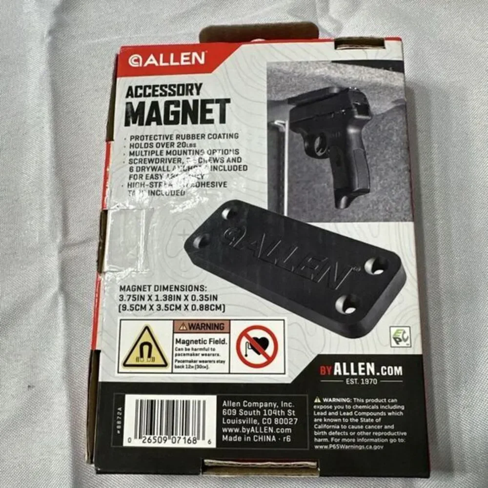 Allen Accessory Magnet  Holds Over‎ 20 Lbs Multiple Uses 8872A